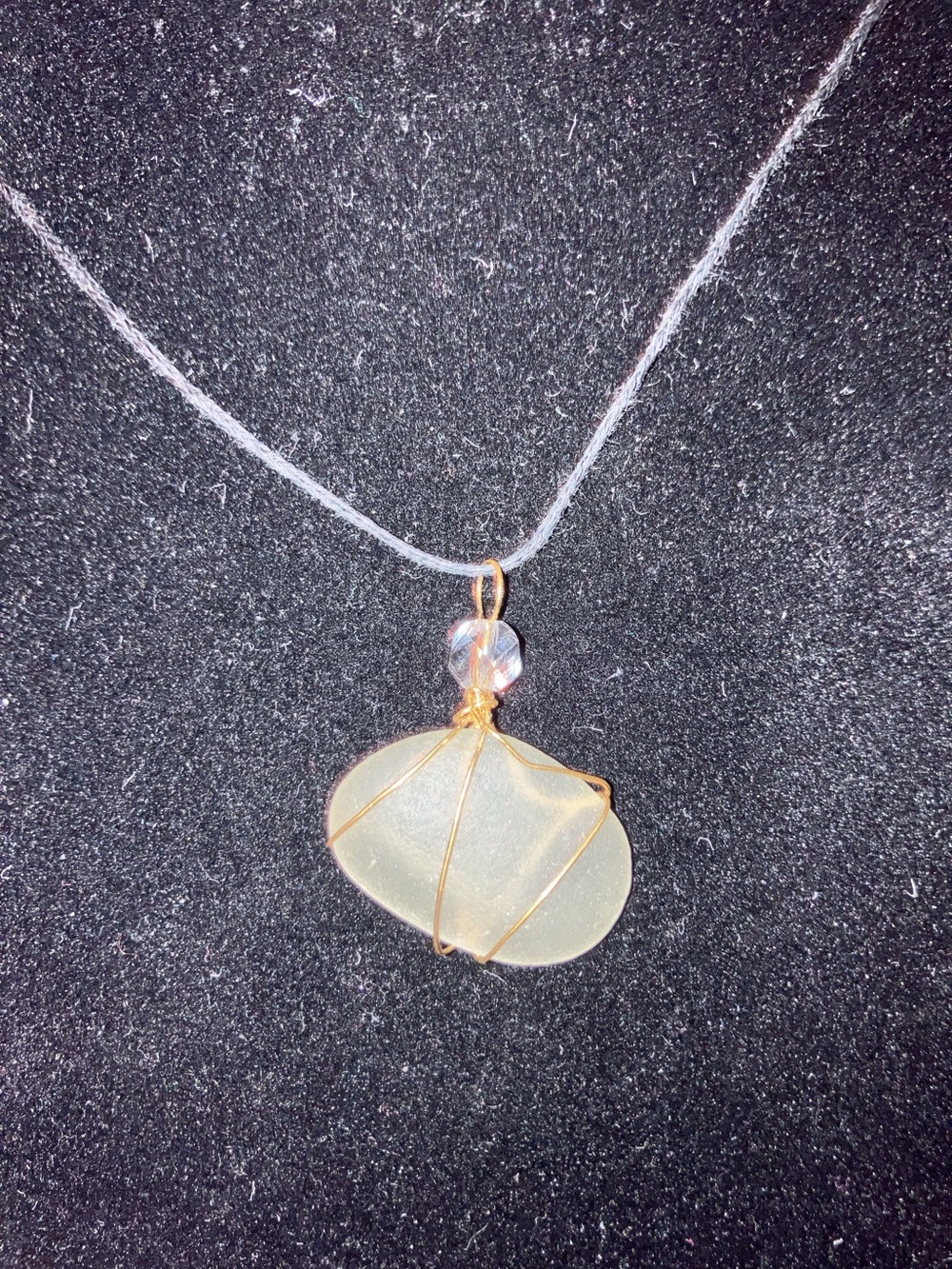 #143 handmade seaglass pendant necklace